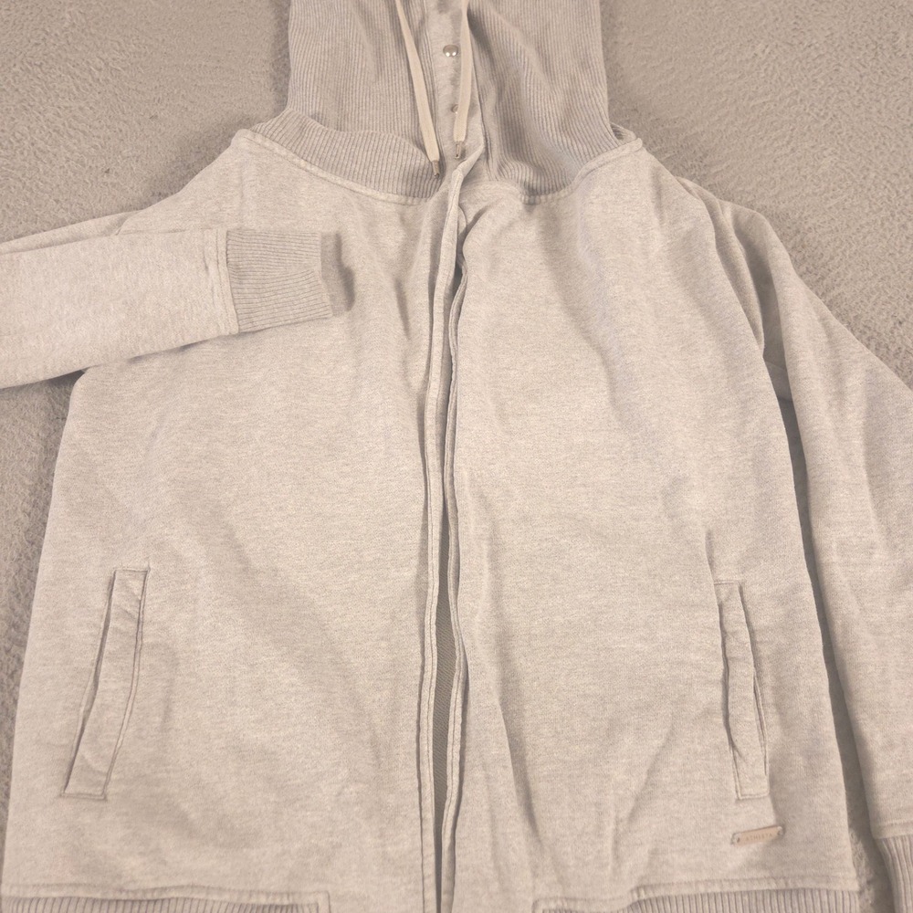 Athleta Jacket Womens XXS Gray Wrapper's Delight Full Zip Funnel Neck Sweatshirt